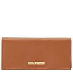 Le Roseau Long continental wallet / Cashew - Leather