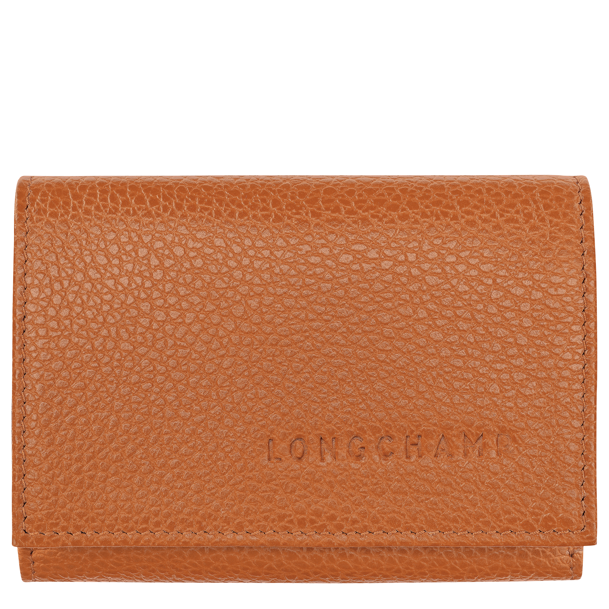 Le Foulonné Compact wallet / Amber - Leather