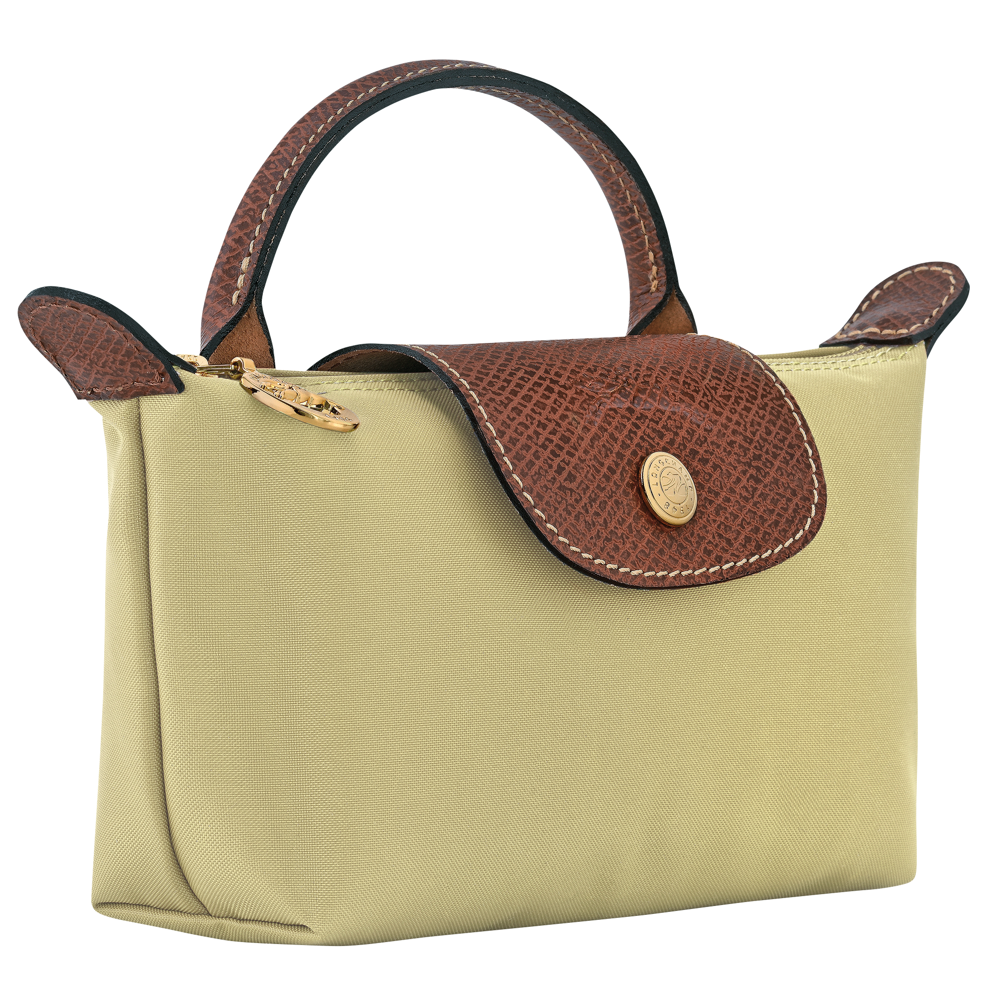 Le Pliage Original Pouch with handle / Pistachio - Recycled canvas - 图片 3