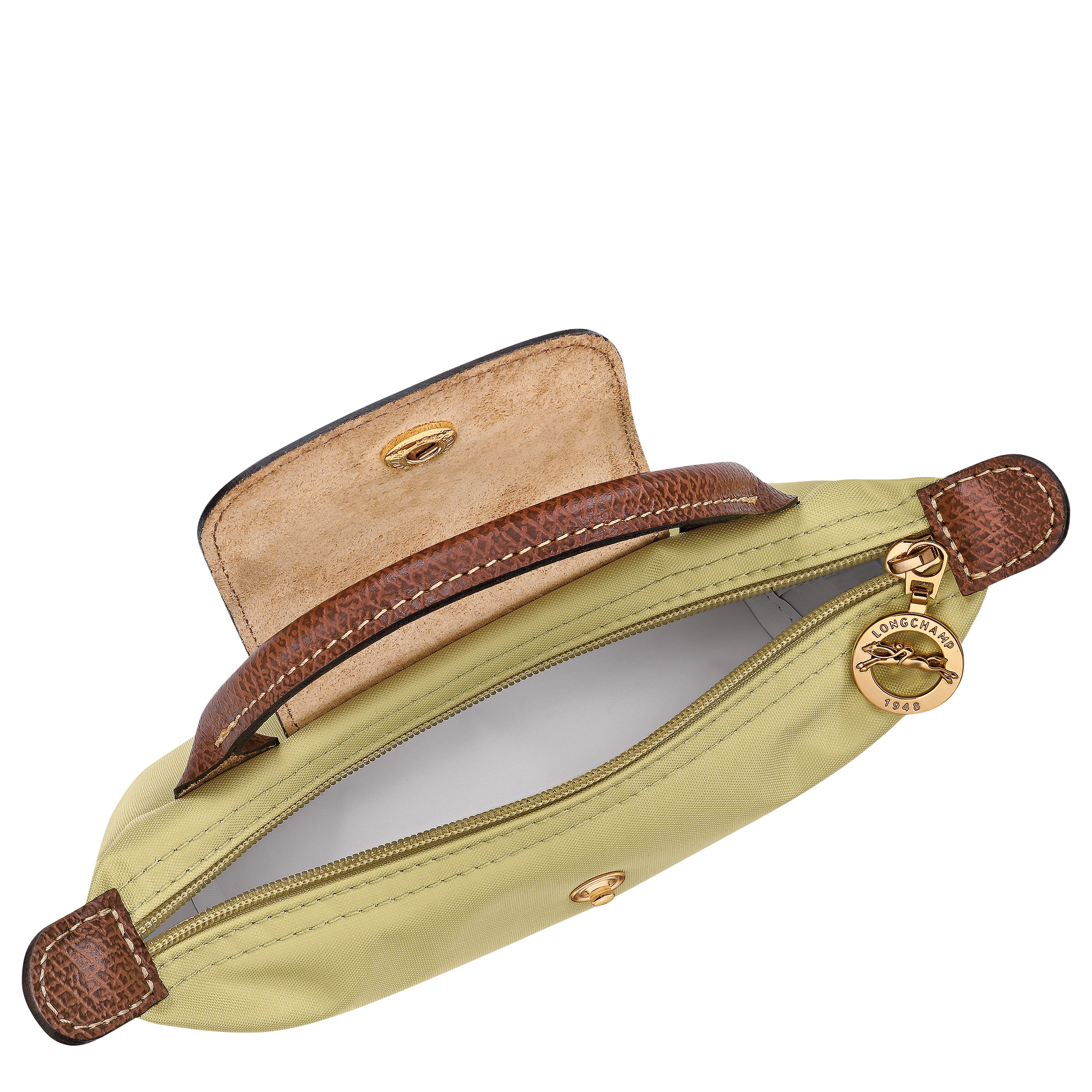 Le Pliage Original Pouch with handle / Pistachio - Recycled canvas - 图片 5