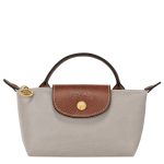 Le Pliage Original Pouch with handle / Pebble - Recycled canvas