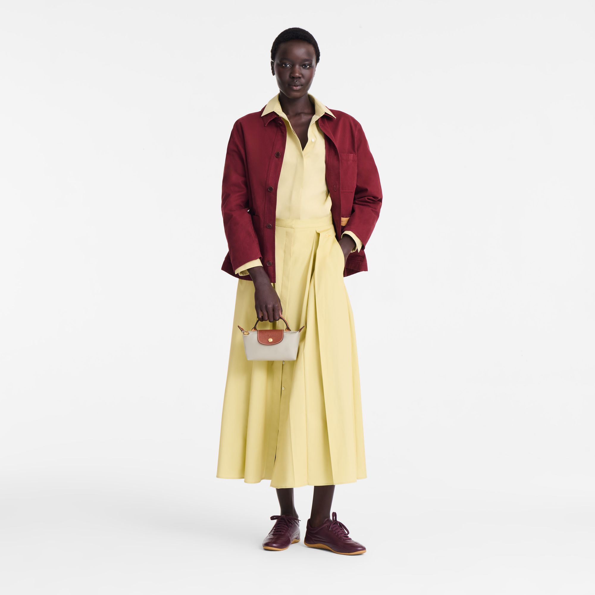 Le Pliage Original Pouch with handle / Pebble - Recycled canvas - 图片 2