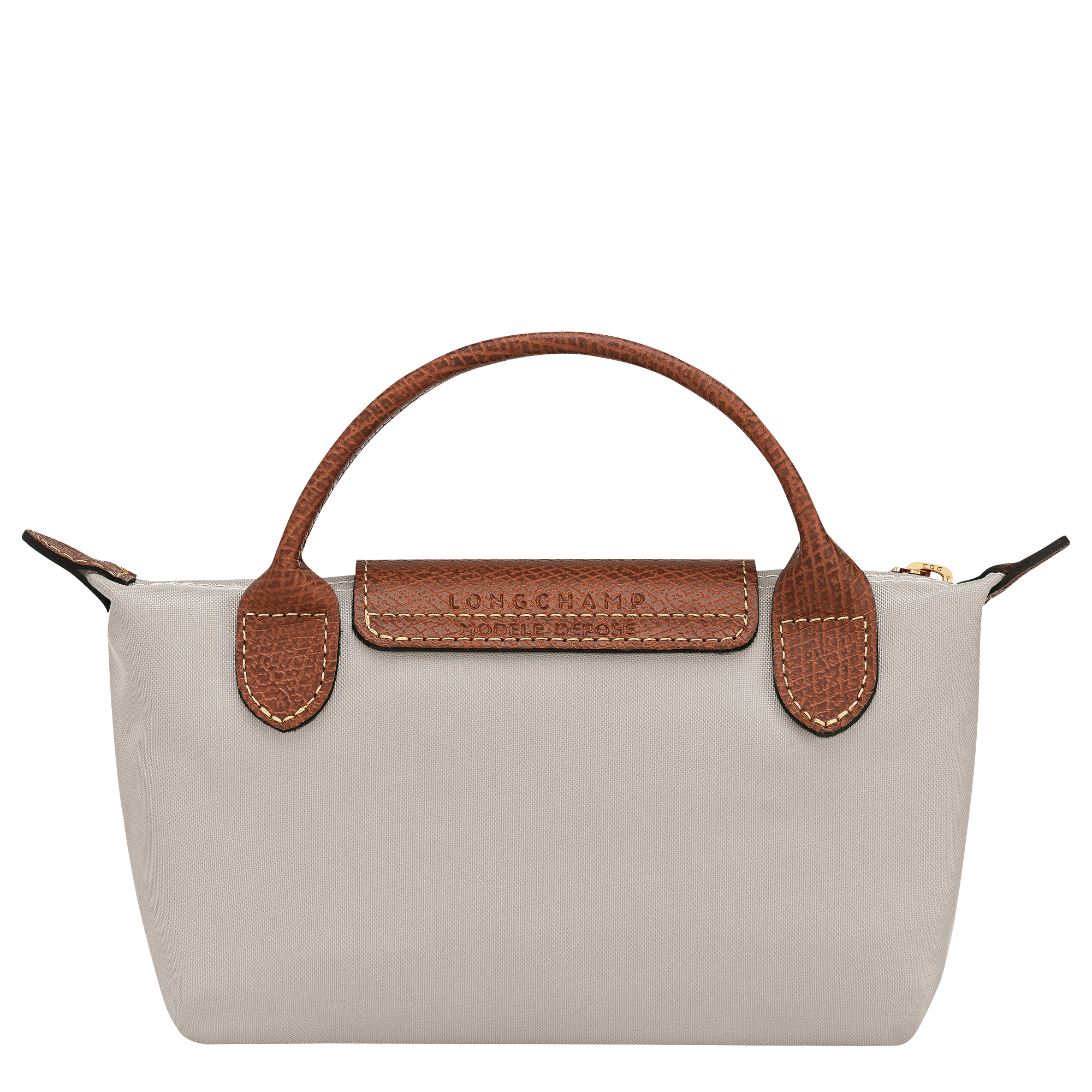 Le Pliage Original Pouch with handle / Pebble - Recycled canvas - 图片 4