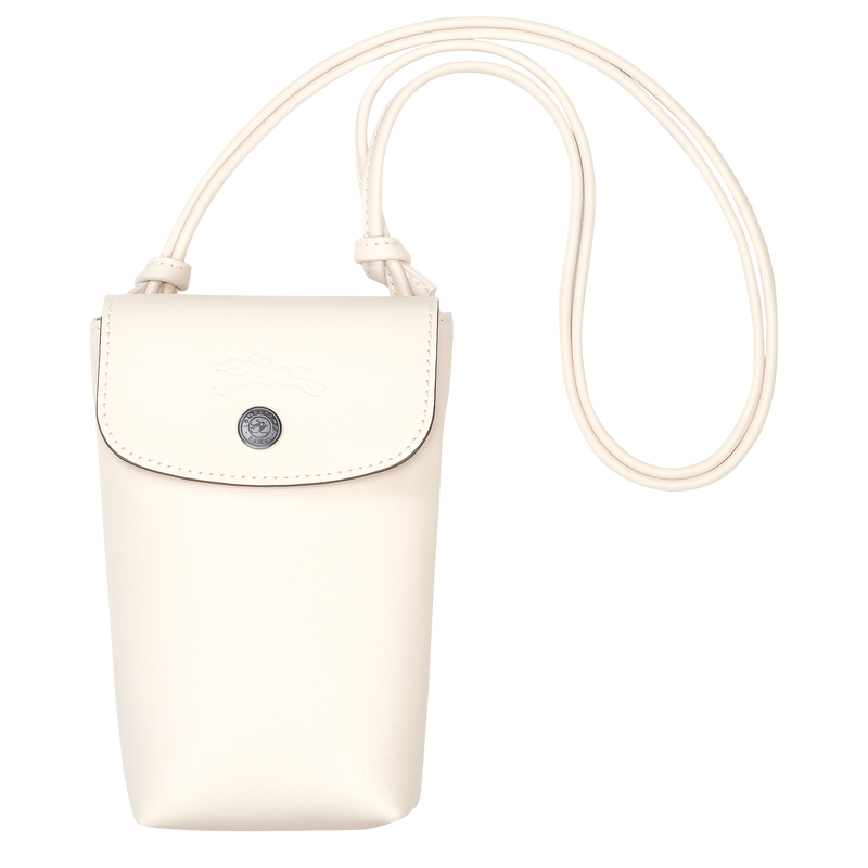 Le Pliage Xtra Phone case with leather lace / Ecru - Leather - 图片 6