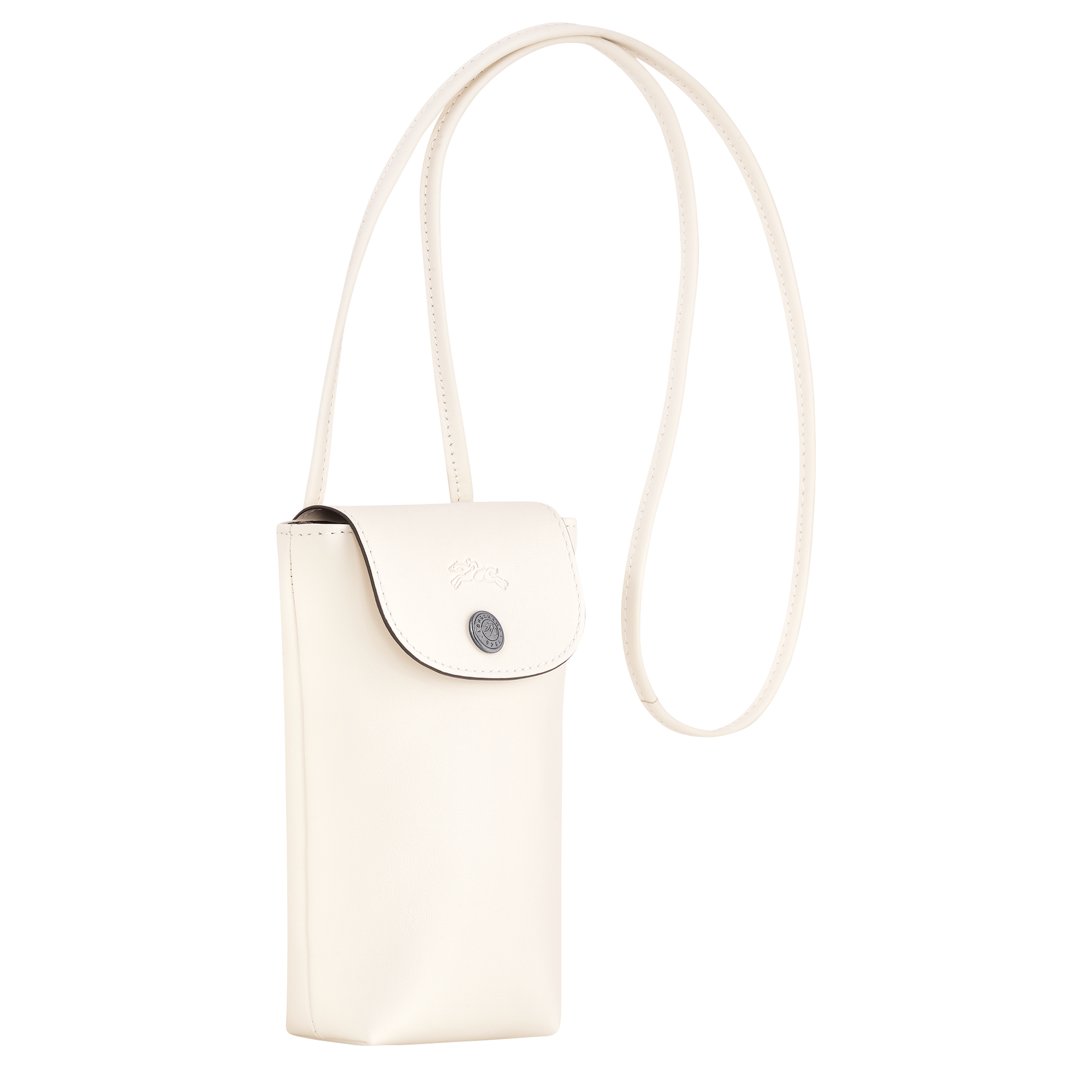 Le Pliage Xtra Phone case with leather lace / Ecru - Leather - 图片 3