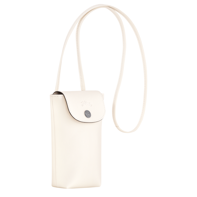 Le Pliage Xtra Phone case with leather lace / Ecru - Leather - 图片 22