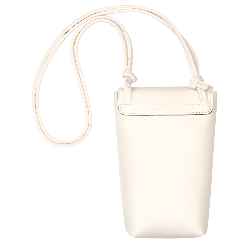 Le Pliage Xtra Phone case with leather lace / Ecru - Leather - 图片 19