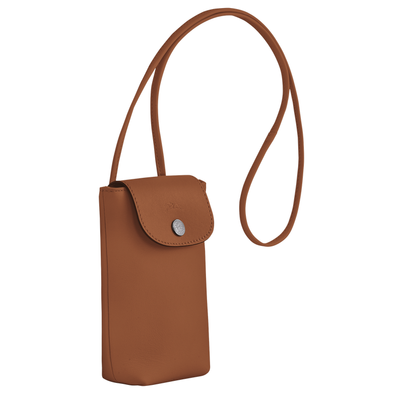 Le Pliage Xtra Phone case with leather lace / Ecru - Leather - 图片 7