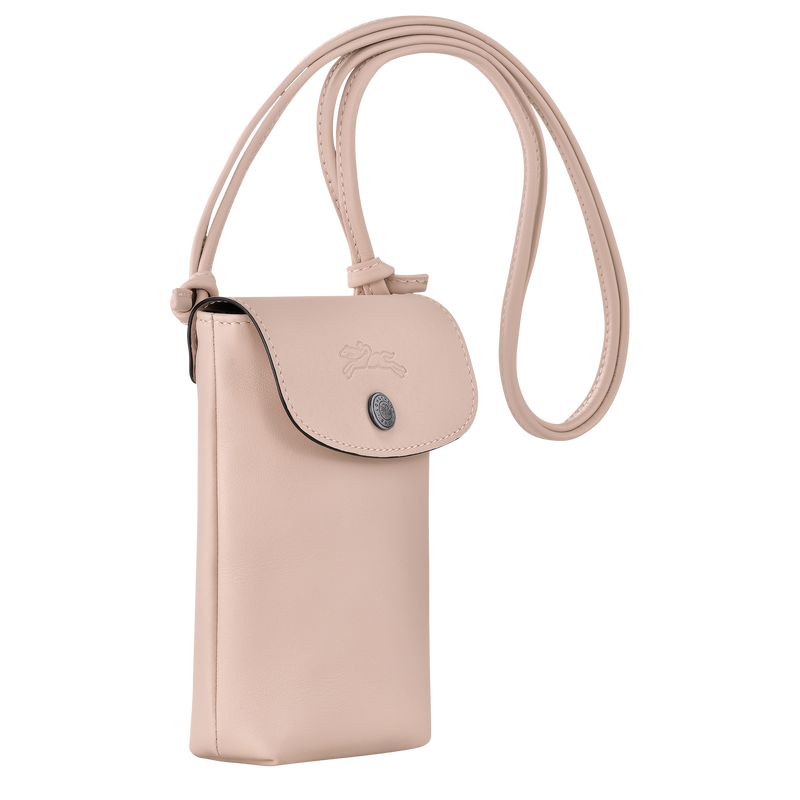 Le Pliage Xtra Phone case with leather lace / Ecru - Leather - 图片 18