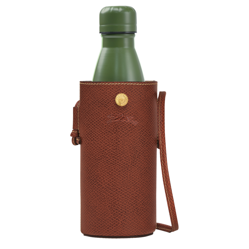 Épure Bottle holder / Brown - Leather