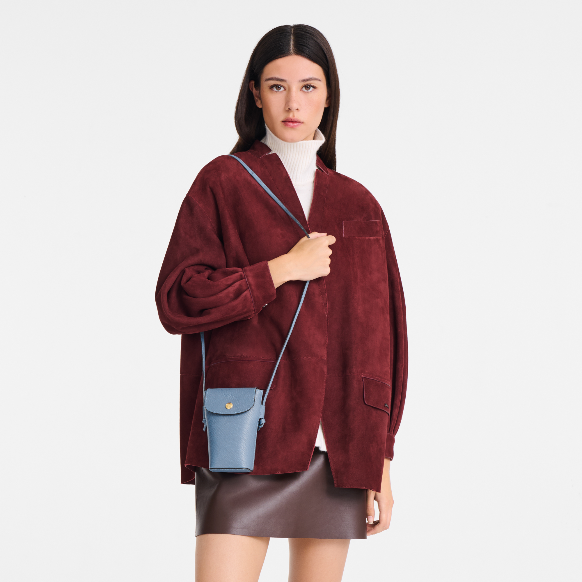 Épure Phone case with leather lace / Slate - Leather - 图片 2