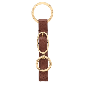 Le Foulonné Key ring / Coffee - Leather