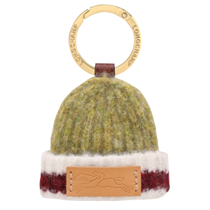 Le Pliage Collection Key ring / Pistachio/Burgundy - Knit