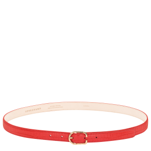 Ladies' belt / Vermilion - Leather