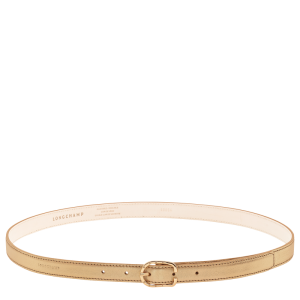 Ladies' belt / Gold - Leather