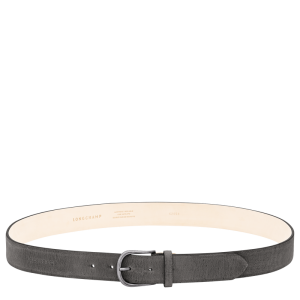 Men's belt / Graphite - Leather