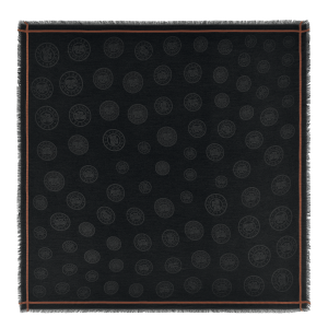 La Médaille Longchamp Shawl / Black - Cotton blend