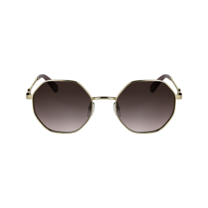 Sunglasses / Gold/Brown Pink - Metal