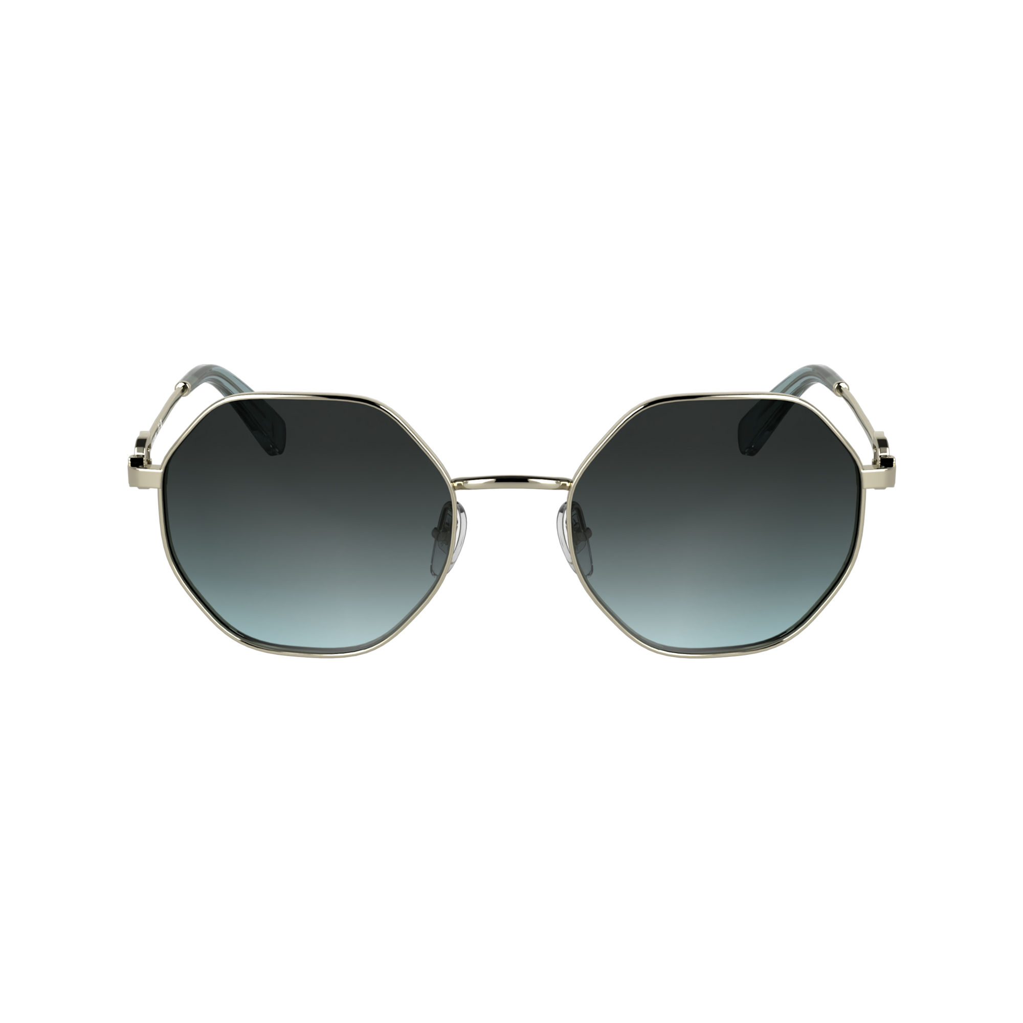 Sunglasses / Gold/Blue - Metal