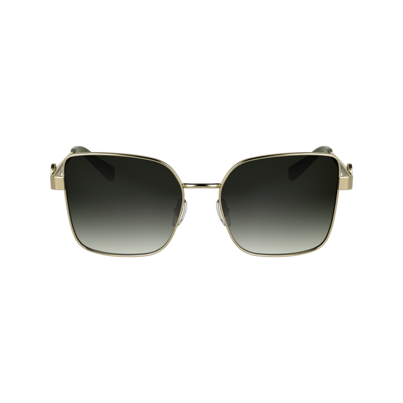 Sunglasses / Gold/Khaki - Metal