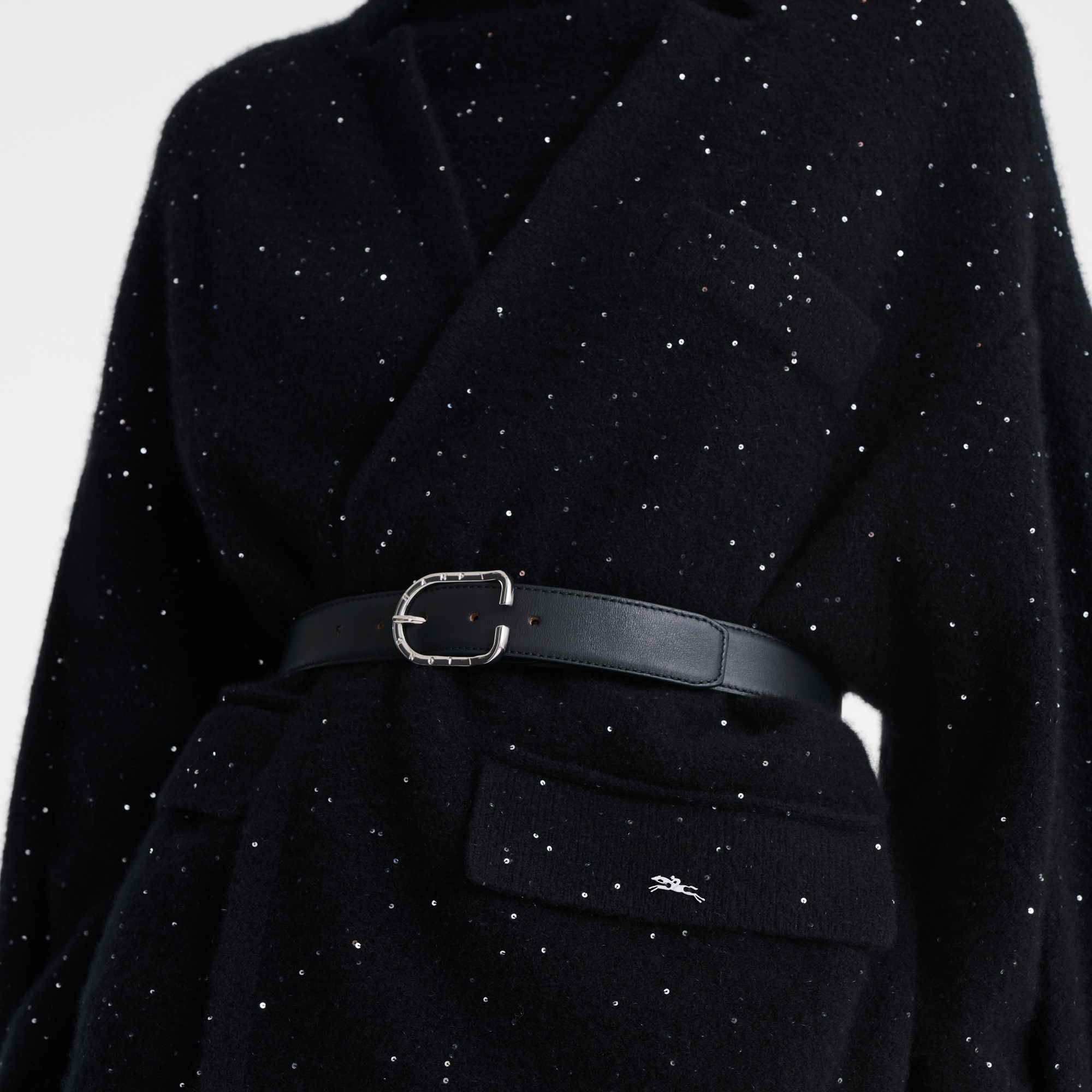 Kimono jacket / Black - Knit - 图片 5