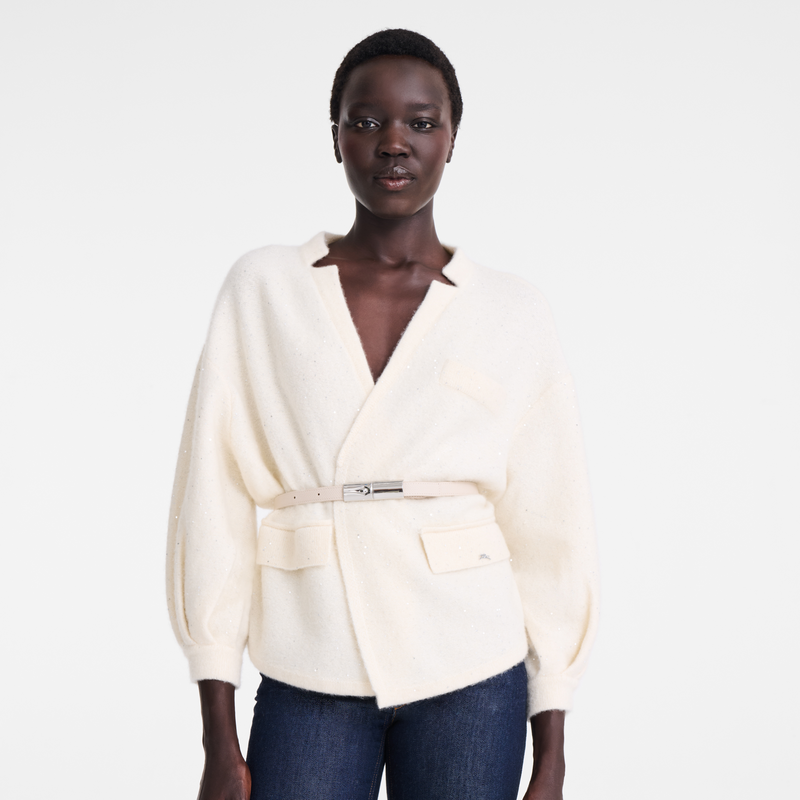 Kimono jacket / Black - Knit - 图片 13