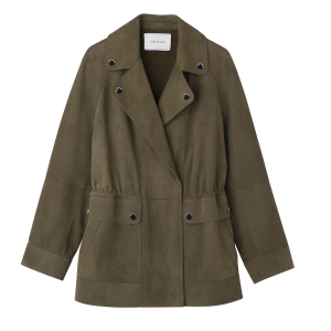 Safari jacket / Khaki - Leather