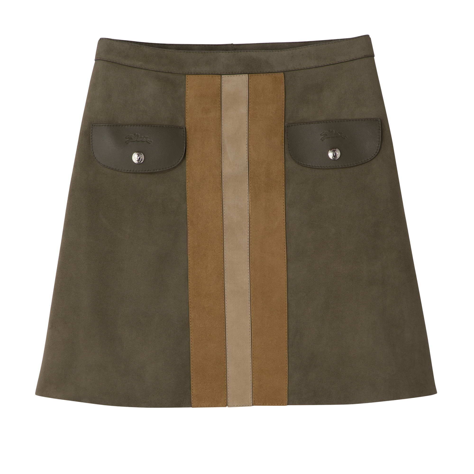 Skirt / Khaki - Leather