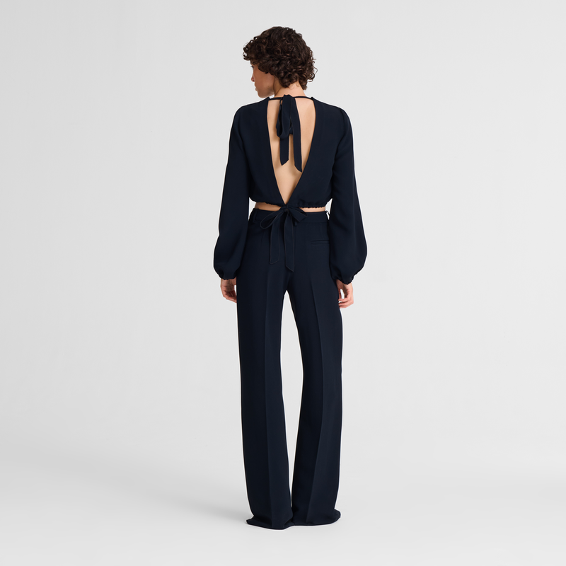 Trousers / Black - Crepe - 图片 5