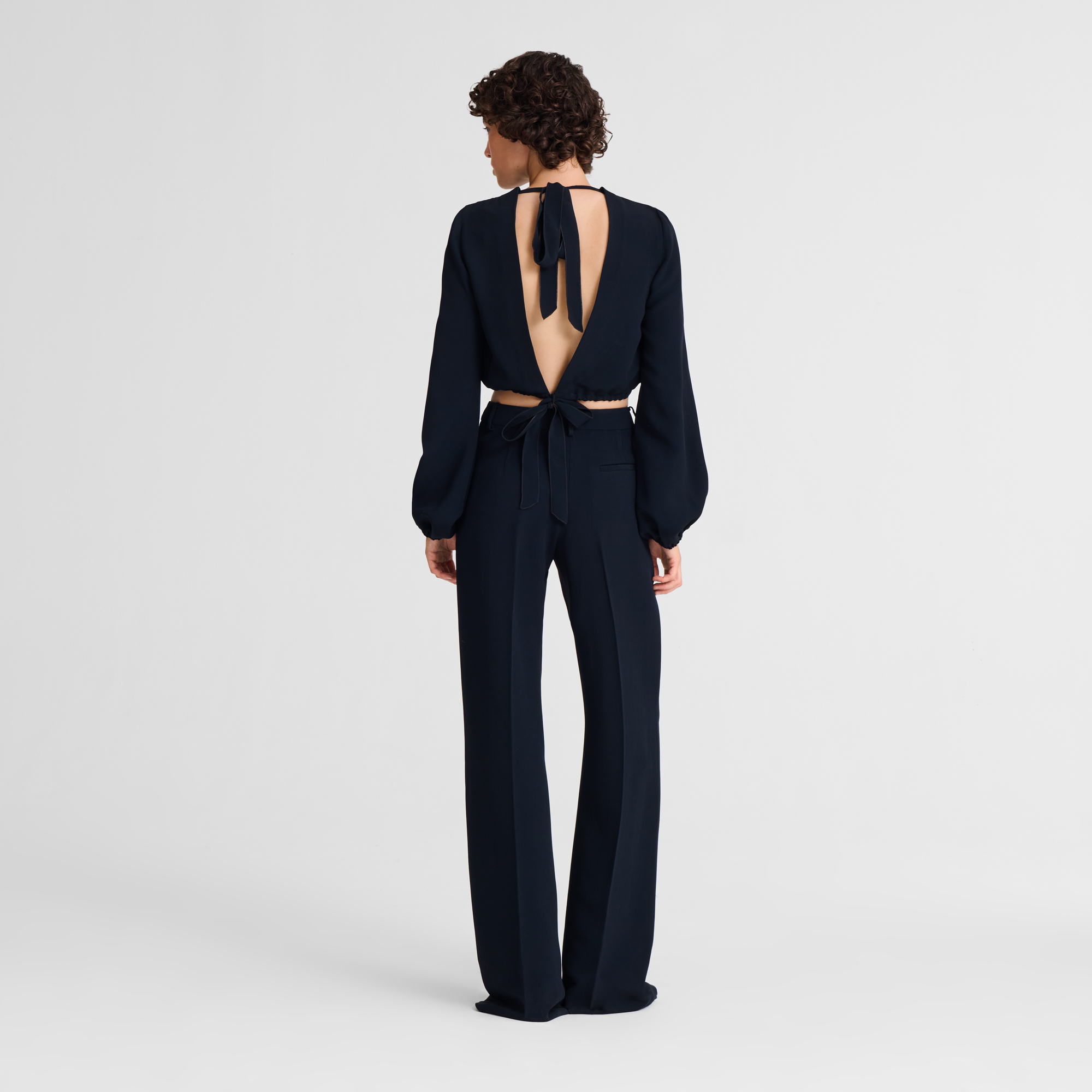 Trousers / Black - Crepe - 图片 4