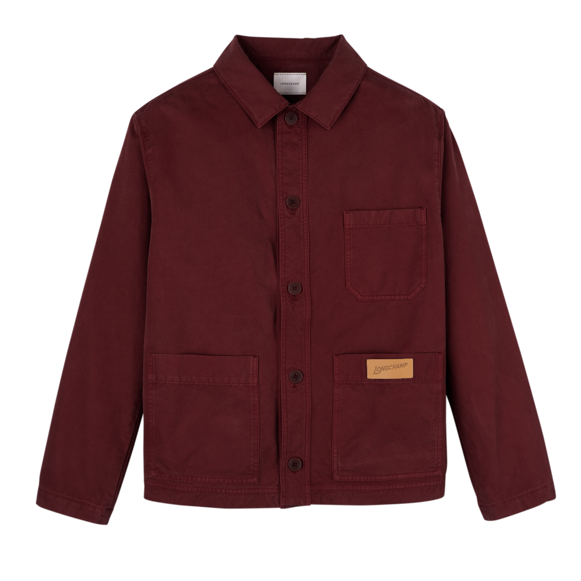 Jacket / Burgundy - Overdyed cotton