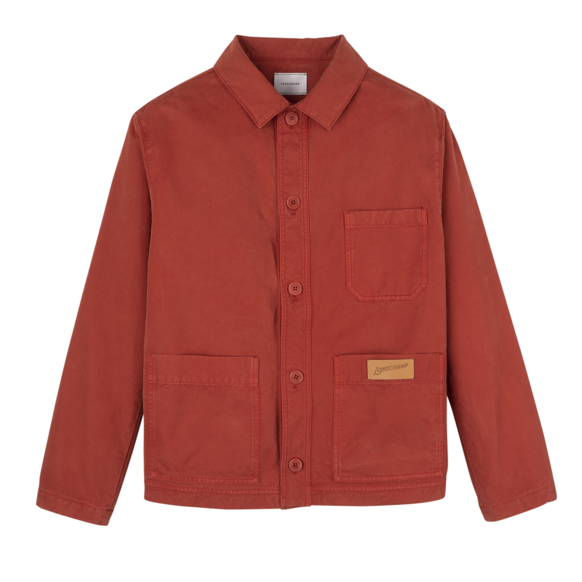 Jacket / Coral - Overdyed cotton