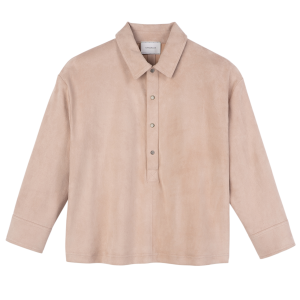 Polo shirt / Pink - Leather
