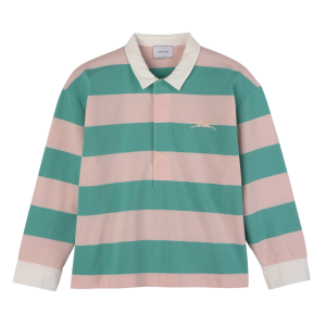 Polo shirt / Ballerina/Mint - Striped jersey