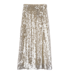 Midi skirt / Ivory - Sequin