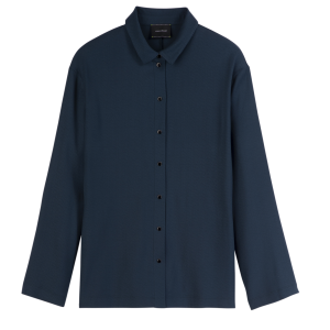 Shirt / Ink blue - Crepe