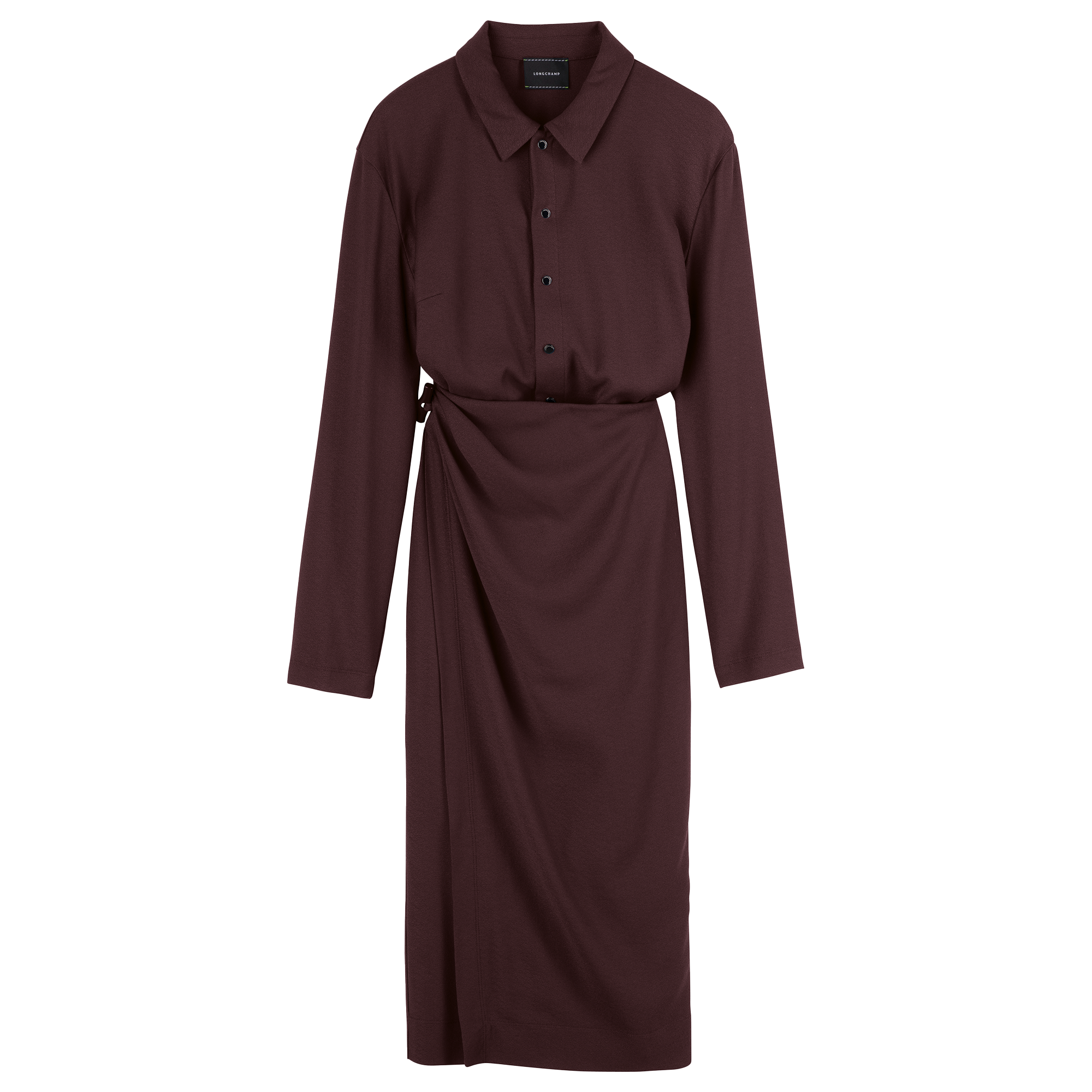 Dress / Burgundy - Crepe