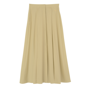 Midi skirt / Pistachio - Popelin