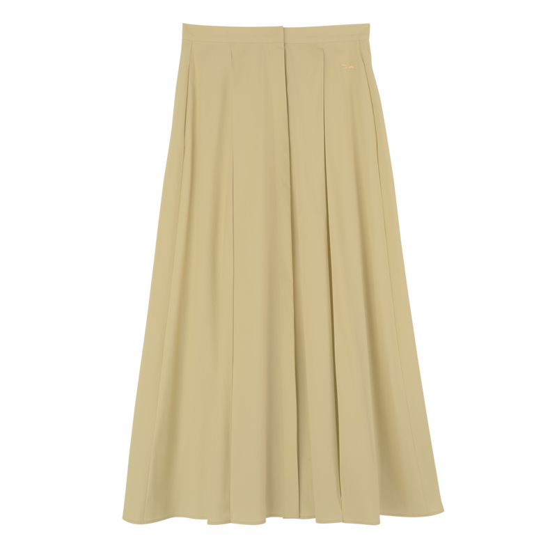 Midi skirt / Cream - Popelin - 图片 10