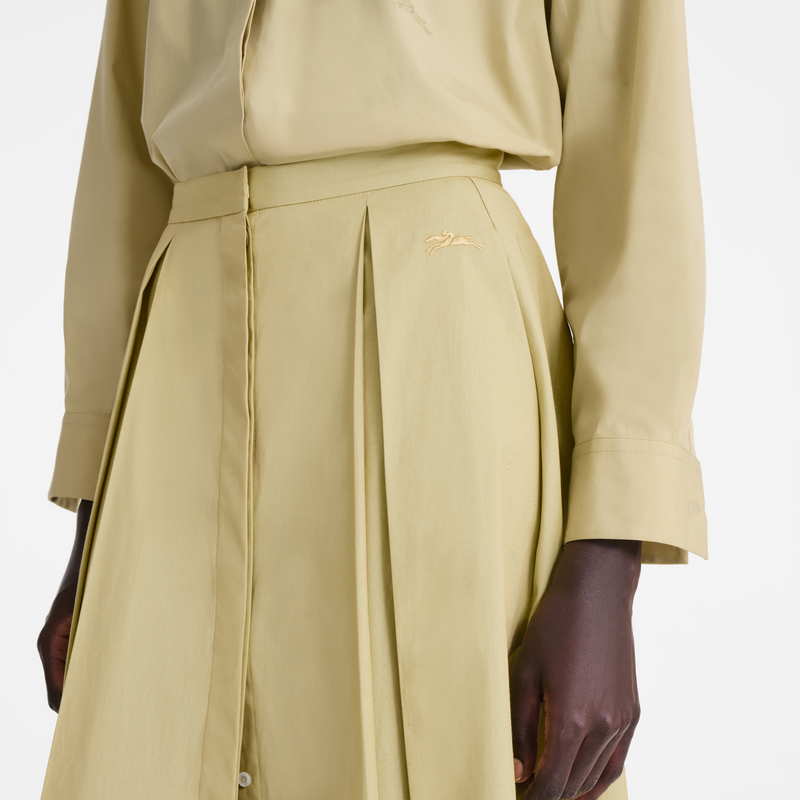 Midi skirt / Cream - Popelin - 图片 6