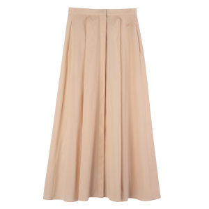 Midi skirt / Cream - Popelin