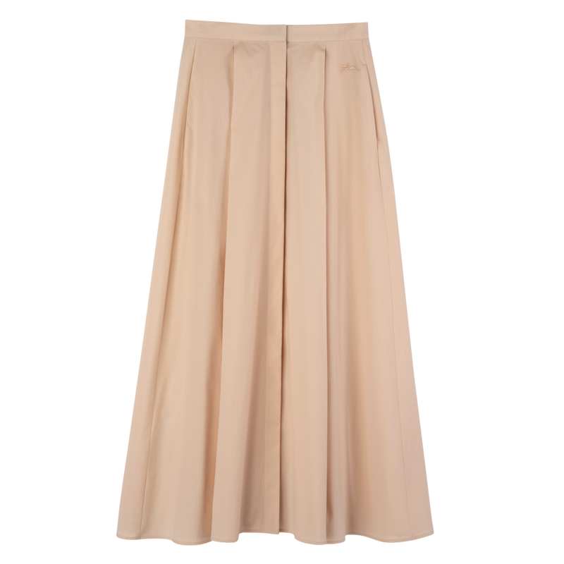 Midi skirt / Cream - Popelin - 图片 13