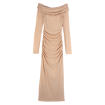 Long dress / Cream - Crepe jersey