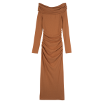 Long dress / Amber - Crepe jersey