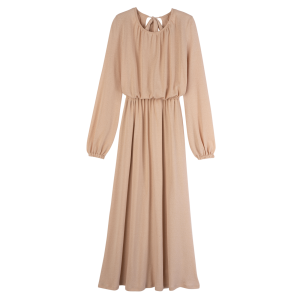 Long dress / Cream - Crepe jersey