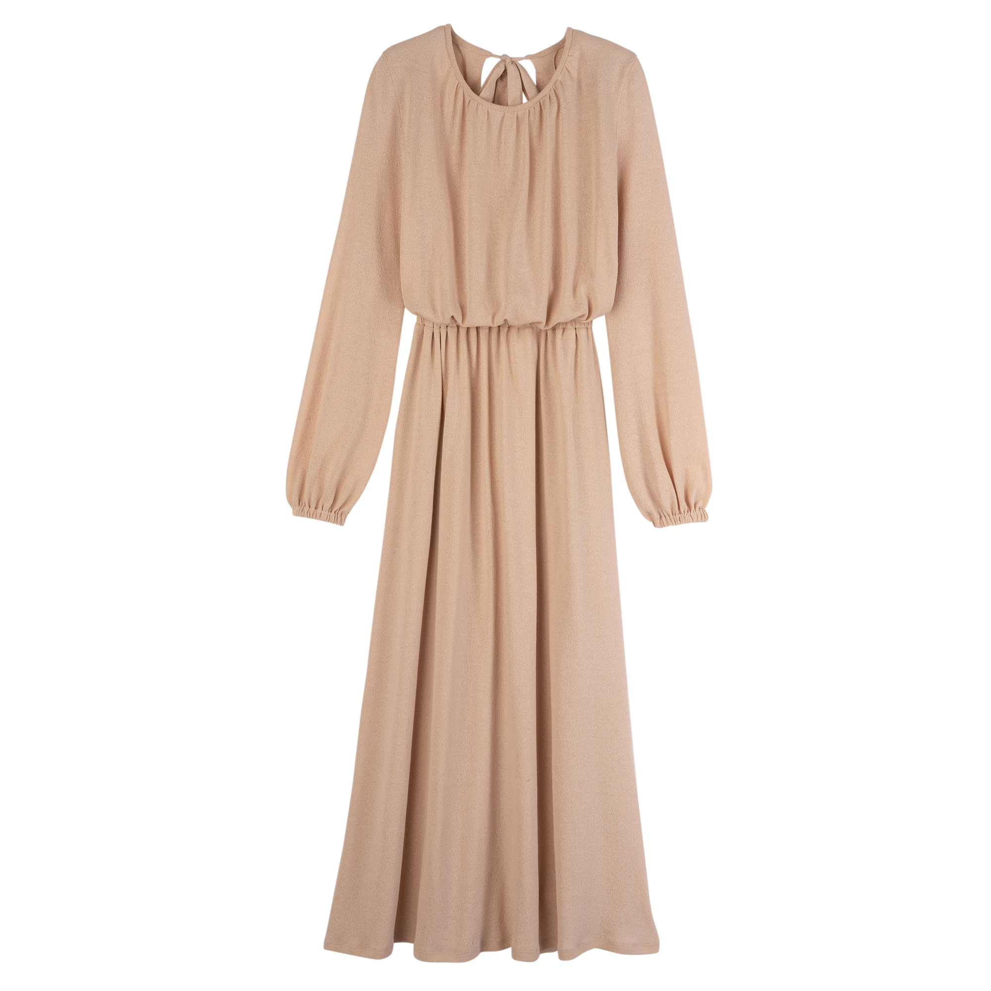 Long dress / Cream - Crepe jersey