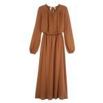 Long dress / Amber - Crepe jersey