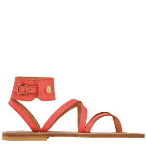 Longchamp x K.Jacques Sandals / Strawberry - Leather
