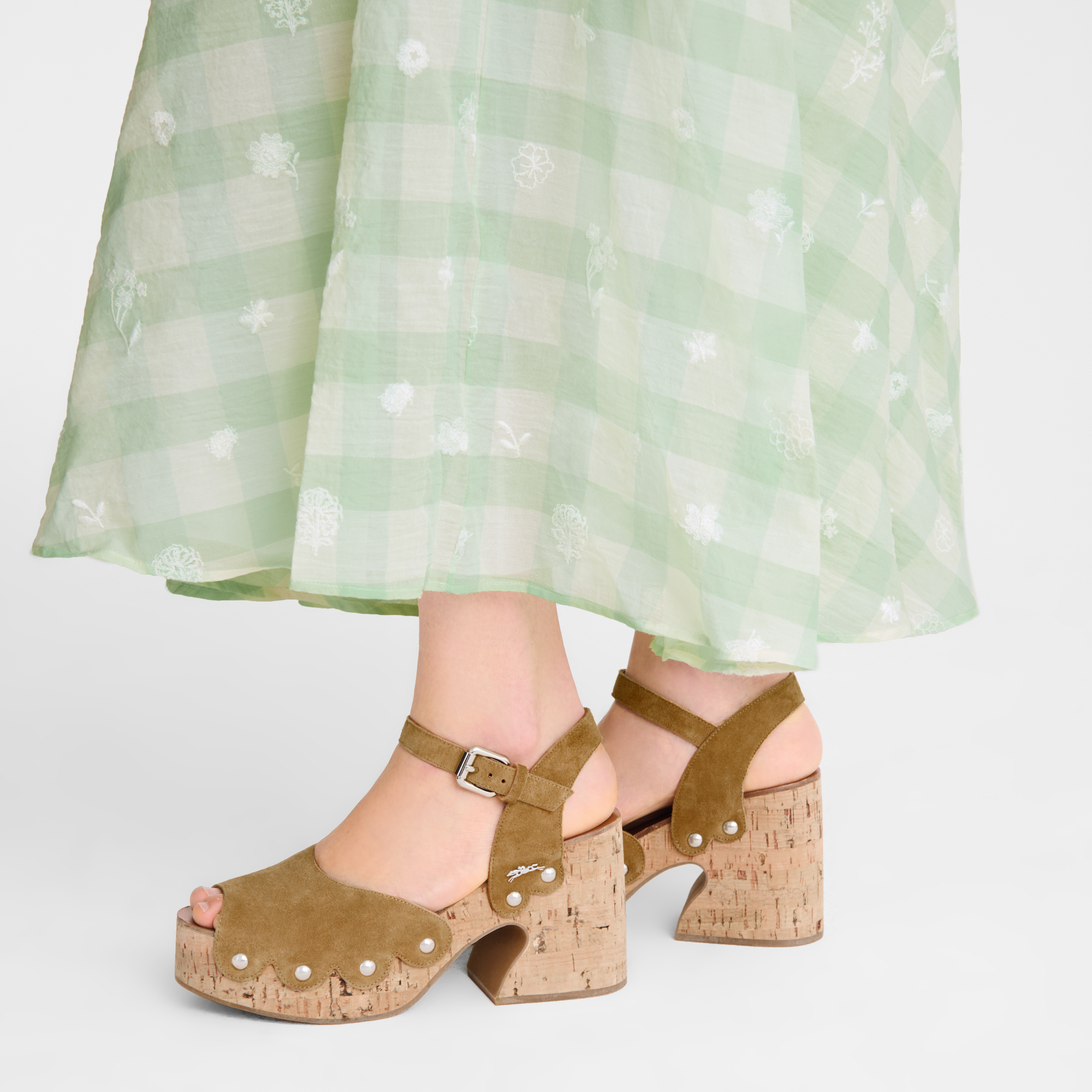 La Cigale Sandals / Walnut - Leather - 图片 2