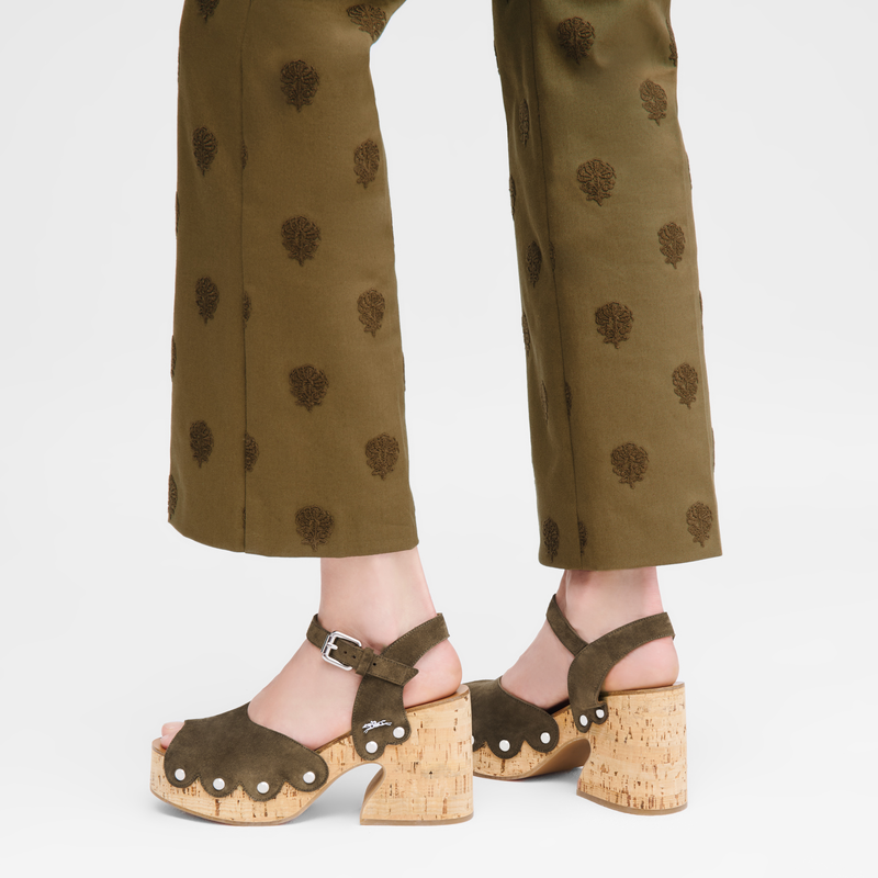 La Cigale Sandals / Walnut - Leather - 图片 7